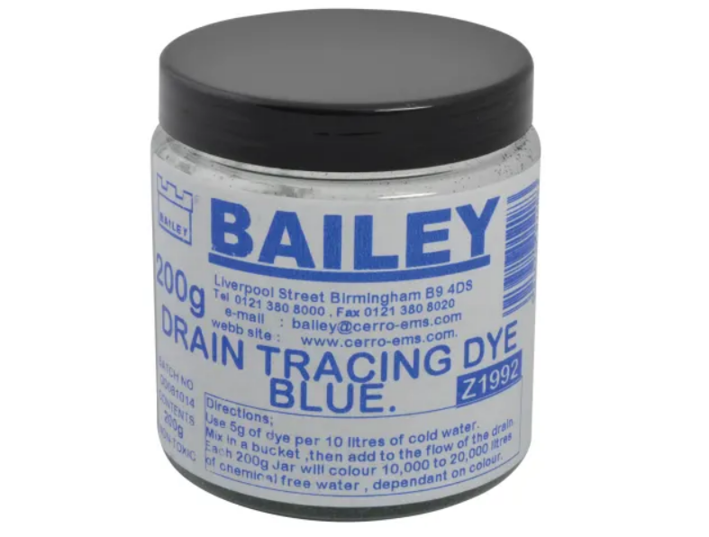 Bailey Drain Tracing Dyes
