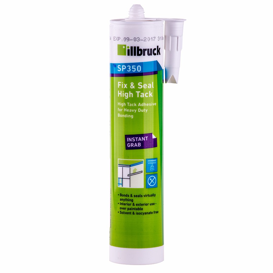 Illbruck SP350 Fix & Seal High Tack Grab Adhesive White 310ml