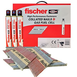 Fischer FF NFP Ring Hot Dip Galv Nails 2200 Pack