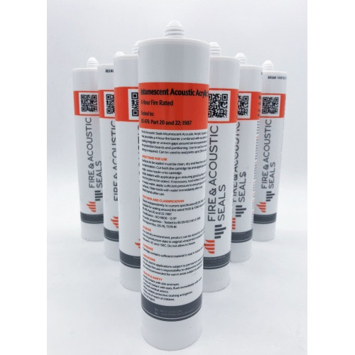 Fire & Acoustic Seals' Intumescent Acrylic Sealant 310ml Cartridges (FAS)