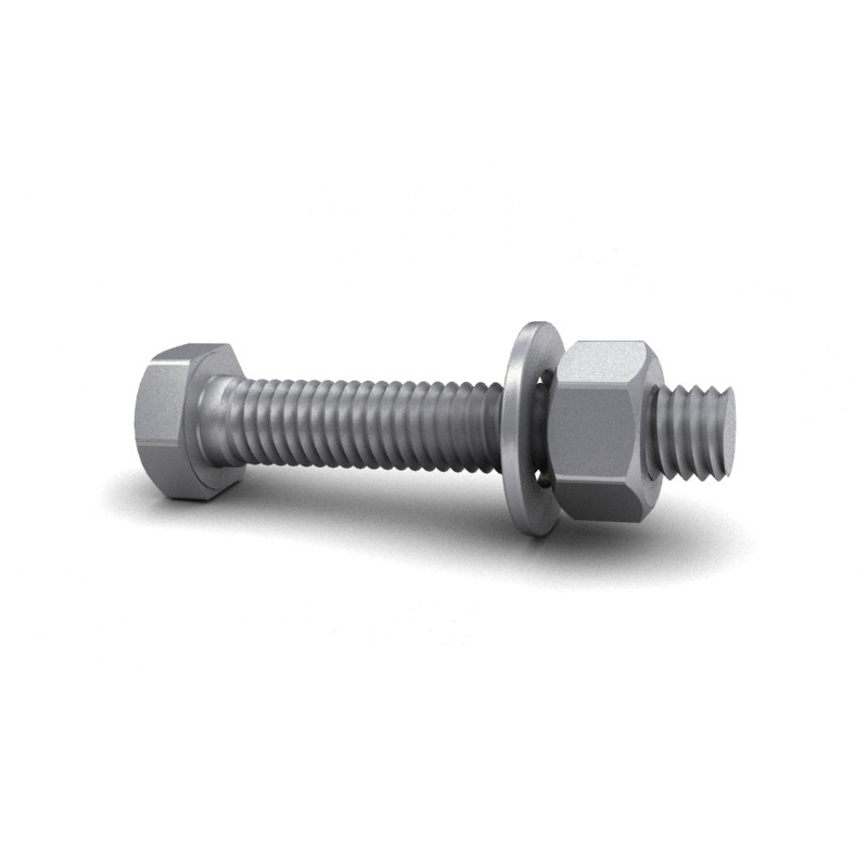 ANCON HHS ISO Isolated Hex Head SetScrew 40mm c/w Nut & Washer