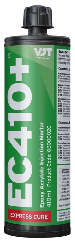 EC410+® Is VJT's Epoxy Acrylate Resin Injection Mortar Cartridge (Express Cure)