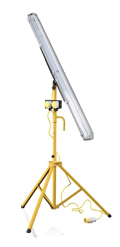 LED Elec 5Ft Stand & Twin Outlet 110V