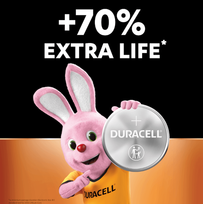 Duracell CR2032 Lithium Coin Batteries Pk2