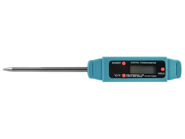 Faithfull FAIDETTHERM Digital Thermometer -40 to 250 degrees Celsius
