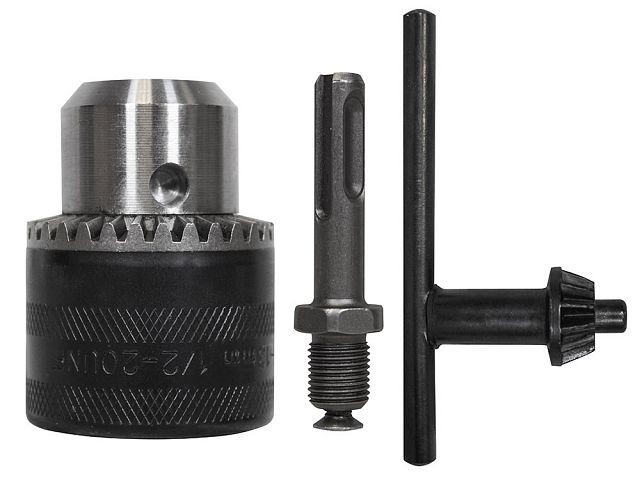 Faithfull FAICHUCK12 Chuck, Key and SDS Adaptor - 13mm Capacity