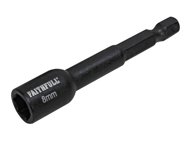 Faithfull FAISBMNUT13I Magnetic Impact Nut Driver 1/4