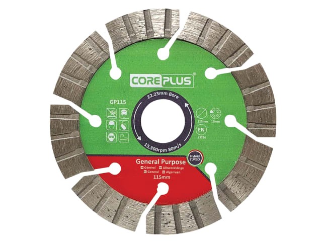 Coreplus 3 Piece 115mm Hybrid GP Diamond Blade Set