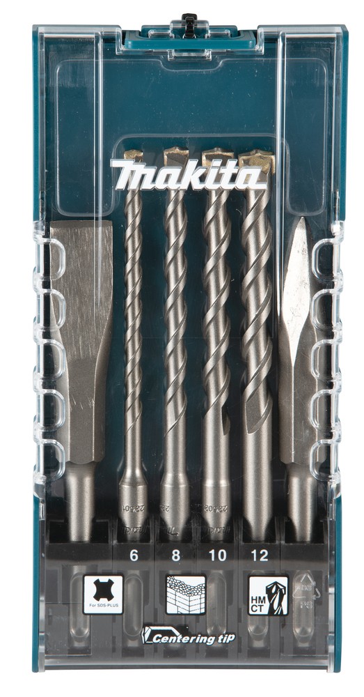 Makita E-15746 SDS Plus Hammer Drill Bit Set 6 Piece