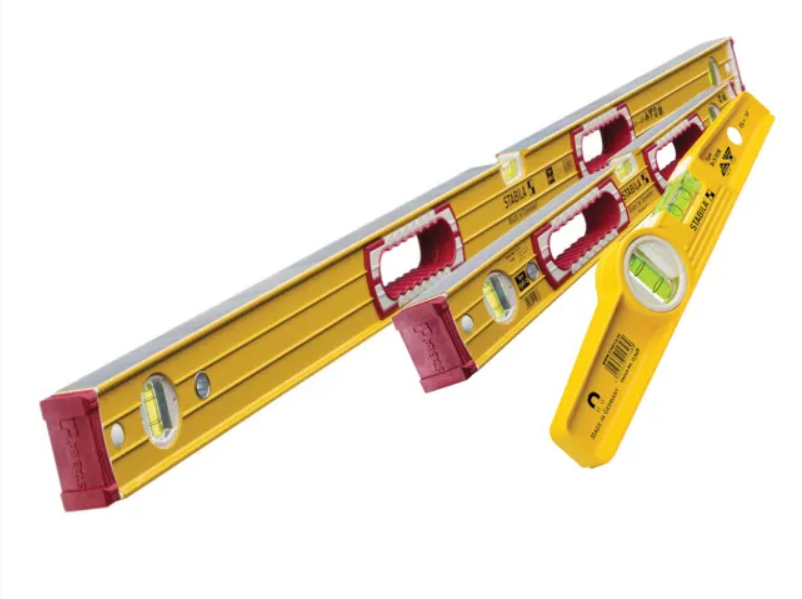 Stabila STB1962PACK Spirit Level Pack 60, 120cm & 81 S REM Magnetic Torpedo Level
