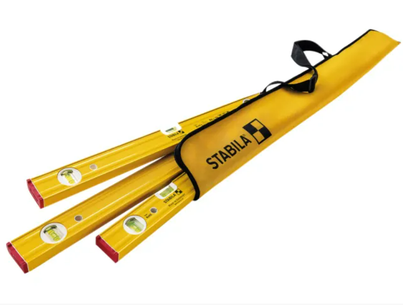 Stabila STB80ASPSET 80 AS Pro Spirit Level Set - 30, 60, 120cm & Carry Case