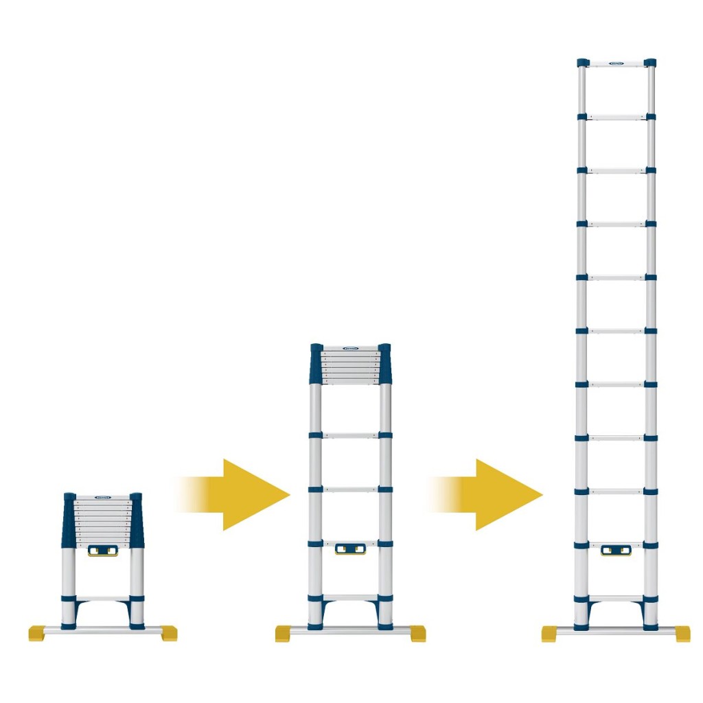 Werner Telescopic Soft Close Extension Ladder 3.2m