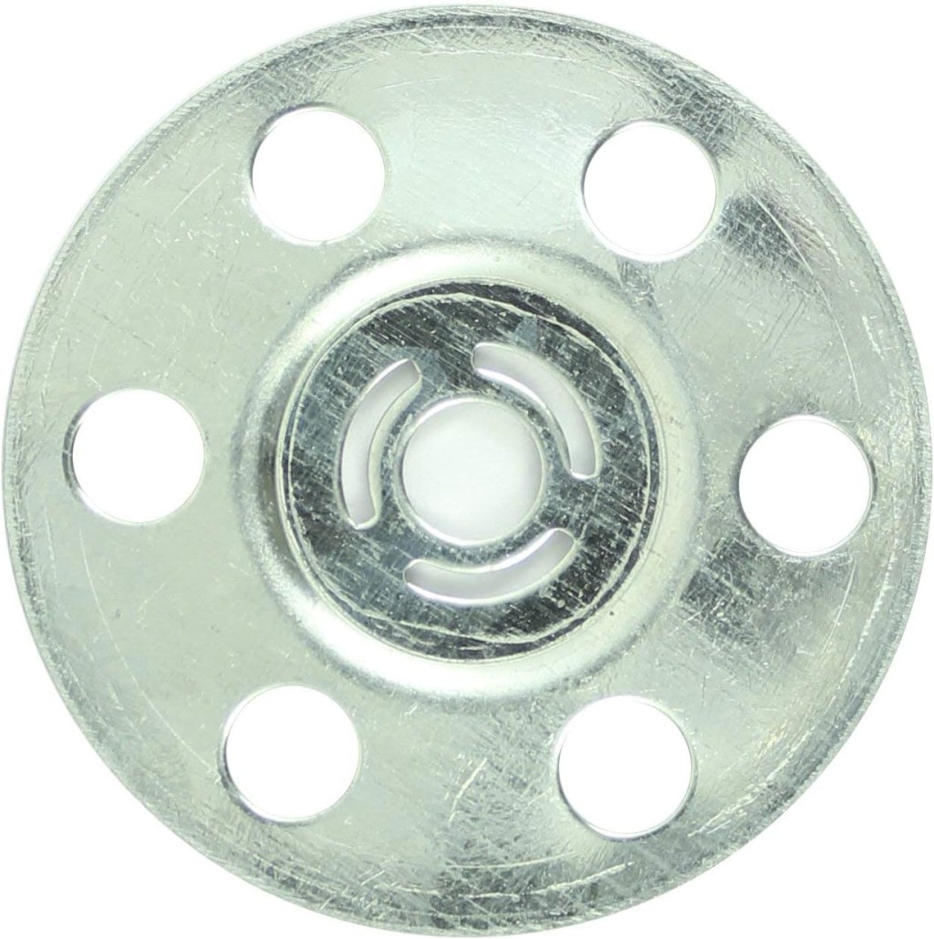 Timco MID35 Metal Insulation Disc 35mm - Zinc (Bag of 100), Silver