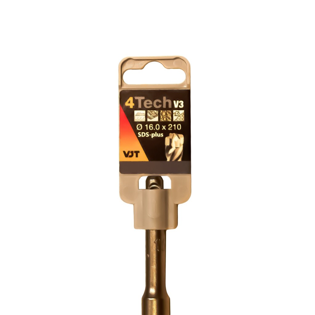 VJT 4Tech v3 SDS Plus 4-Cutter Drill Bit