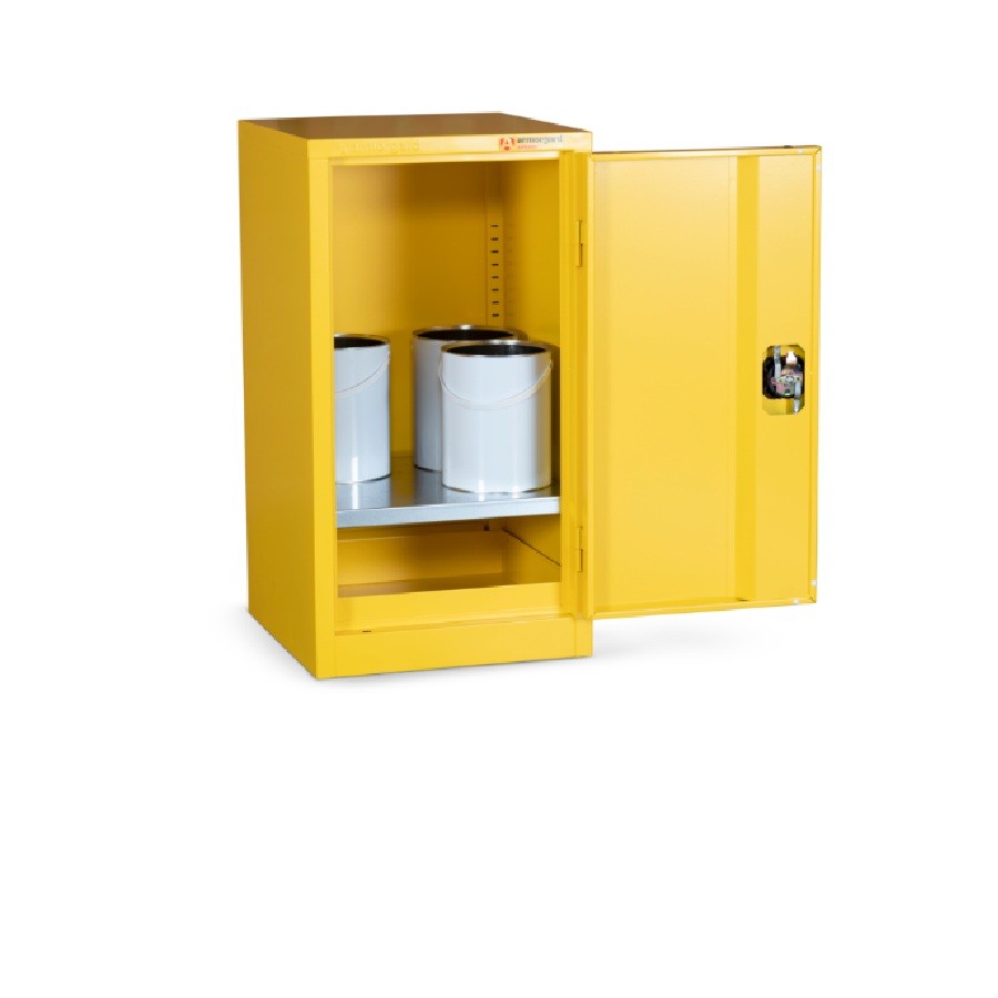 Armorgard Hazardous Floor Cupboard SafeStor 450x465x905 c/w 1 Shelf HFC4