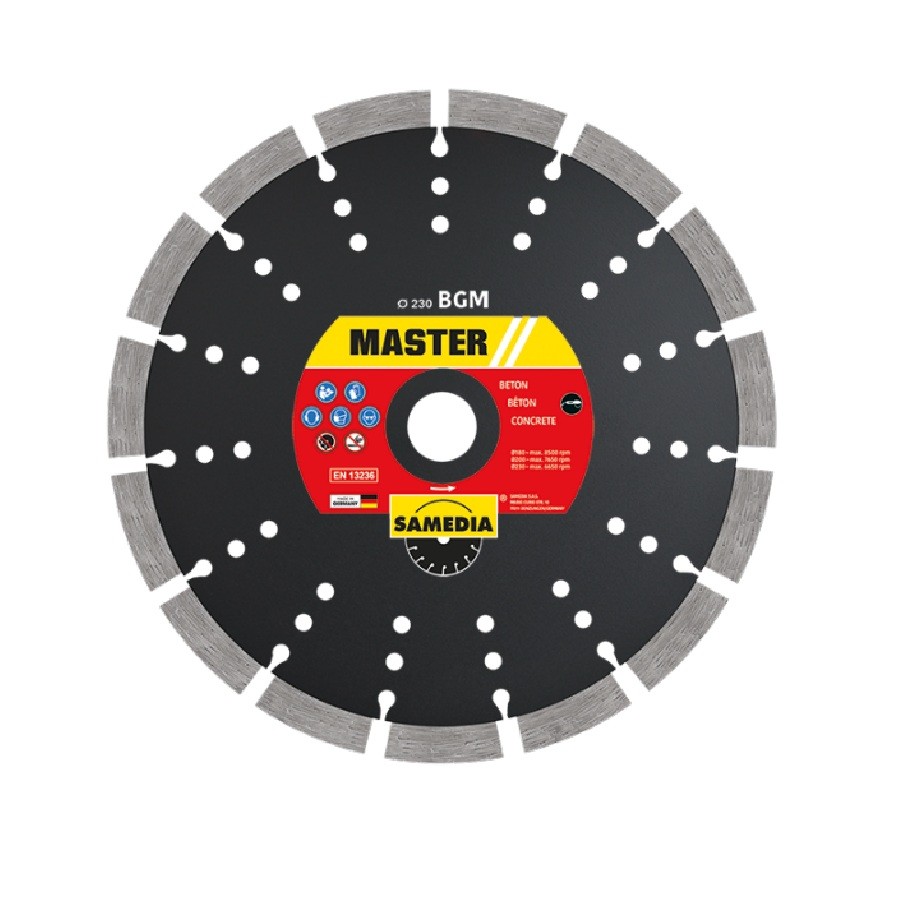 Samedia Master BGM Reinforced Concrete/Eng Brick/Granite Diamond Blade