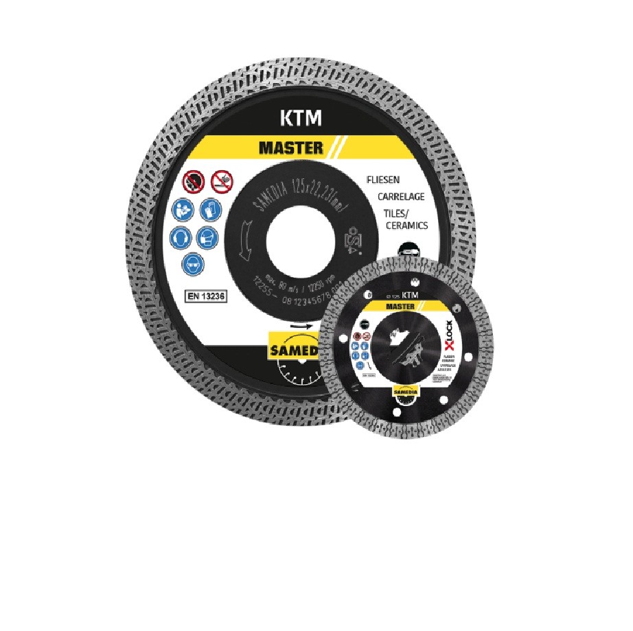 Samedia KTM Tiles/Porcelain/Stainless Steel/Artificial Stone Diamond Blade