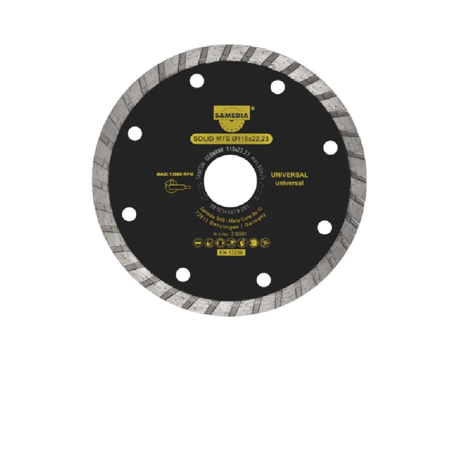Samedia MTS CONT RIM Eng Brick/Concrete Diamond Blade