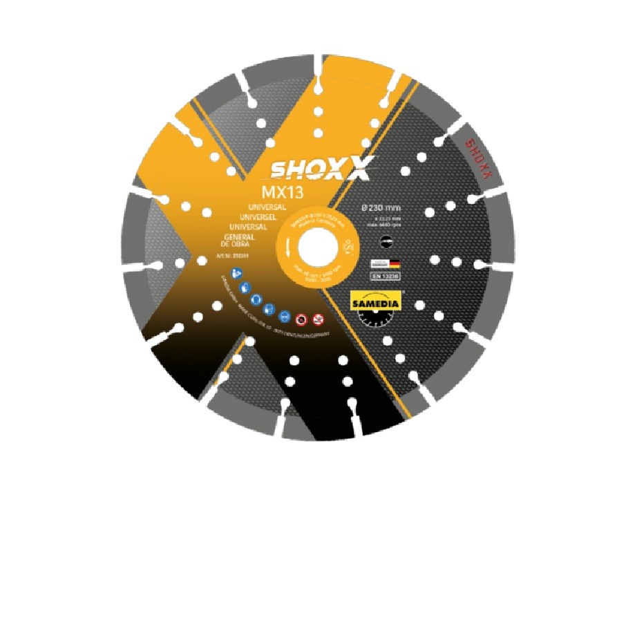 Samedia Shoxx MX13 Reinforced Concrete/Brick/Tiles/Screed Diamond Blade
