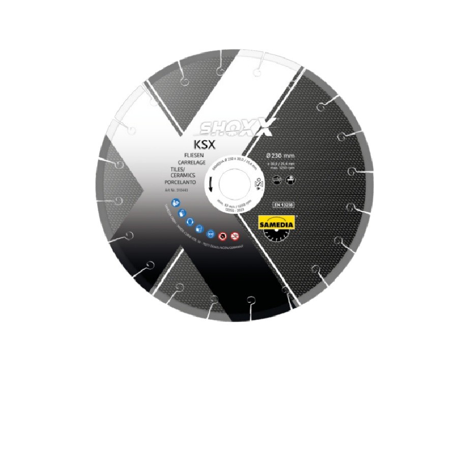 Samedia Shoxx KSX Tiles/Granite/Natural Stone Diamond Blade