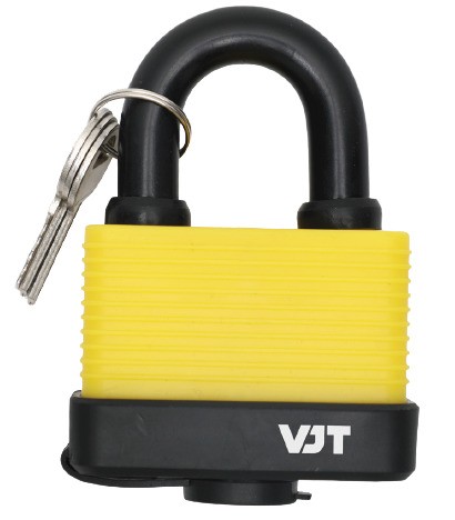 VJT 65mm Laminated Padlock c/w 3 Keys