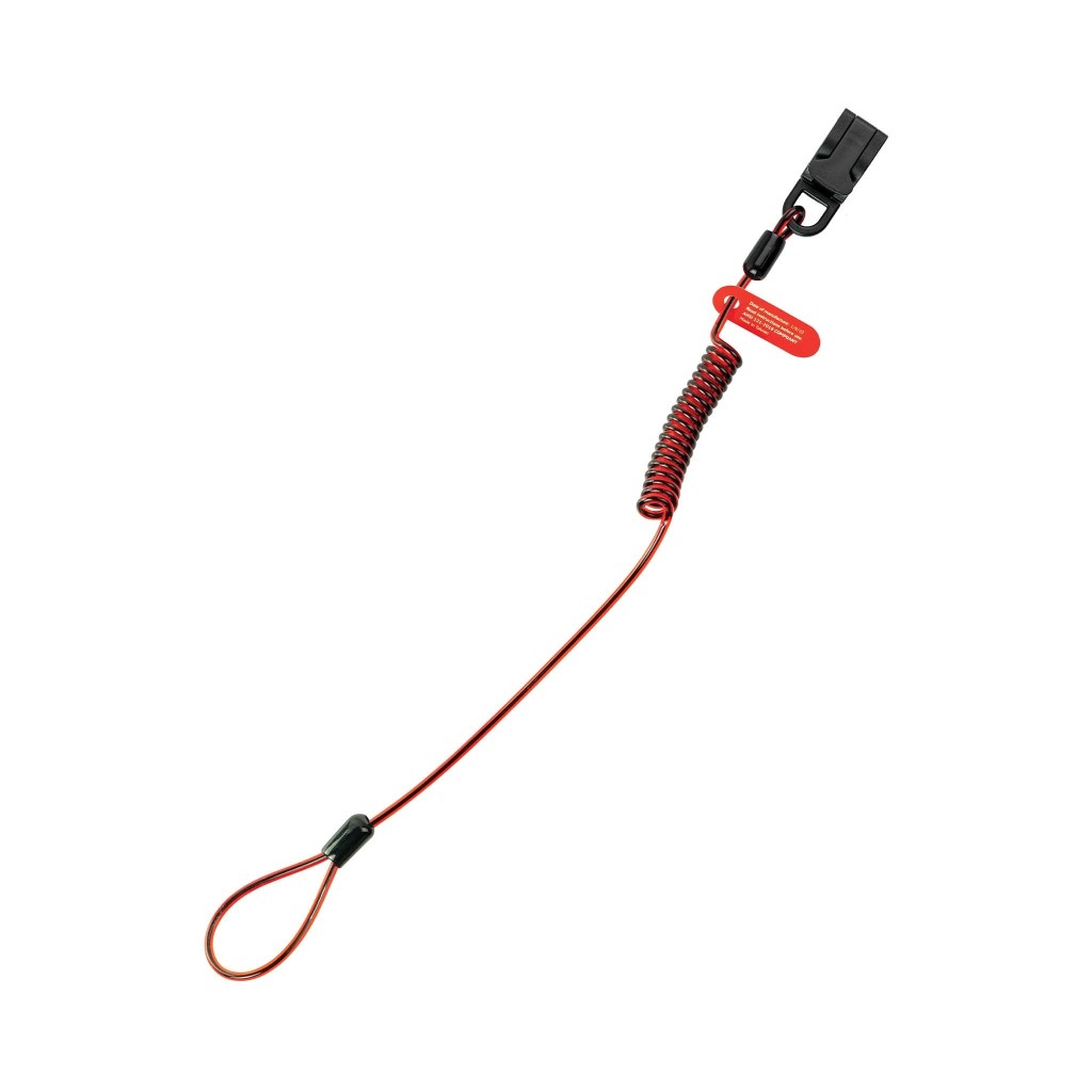 GRIPPS Coil Hard Hat Tether (Non-conductive) - 0.5kg / 1.1lb (H01075)