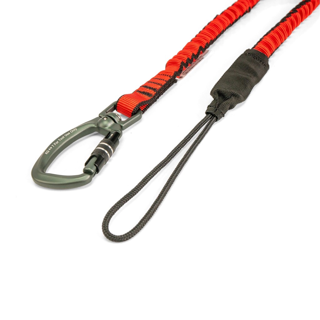 GRIPPS Bungee Tether Dual-Action Swivel Carabiner - 7kg / 15lb (H01073)