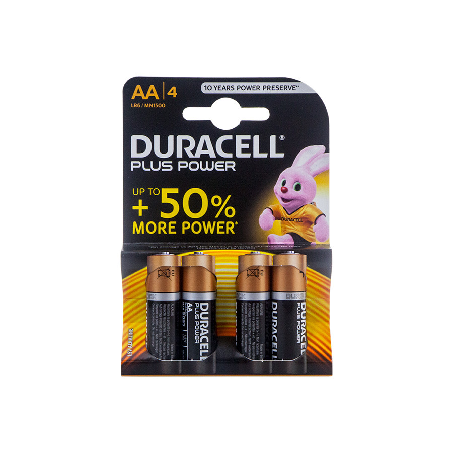 Duracell AAK4P Alkaline Batteries 4 Pk