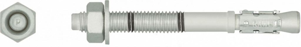 Rawl - HPTII-ZF Zinc Flake Throughbolt