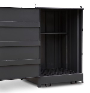 Armorgard 4 Drum Encl DrumBank - with shelf DB4S