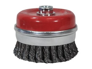 Faithfull (FAIWBT100) Wire Cup Brush T/Knot 100 x M14 x 2 0.50mm