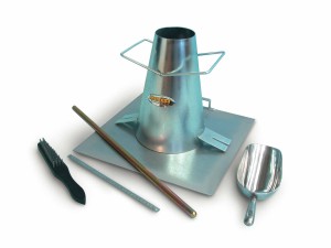 Slump Cone Test Kit (Contains Cone, Base Plate, Funnel, Tamp Rod & Scoop)