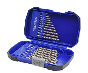 Faithfull FAIMSET19COB 1-10mm Cobalt HSS Drill Bit Set 19 Piece