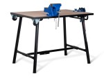 Armorgard Tuffbench + Folding Workbench c/w Wheels, Handle, Chain Vice & Engineers Vice BH10-HWV