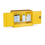 Armorgard Hazardous Floor Cupboard SafeStor 900x465x700 c/w 1 Shelf HFC1