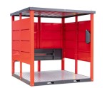 Armorgard Flat Packed smoking / vaping shelter, with bench. FR200-S*