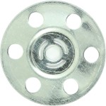 Timco MID35 Metal Insulation Disc 35mm - Zinc (Bag of 100), Silver
