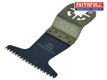 Faithfull FAIMFHW65P Premium Arc Cut Hardwood Bi-Metal Blade 65mm