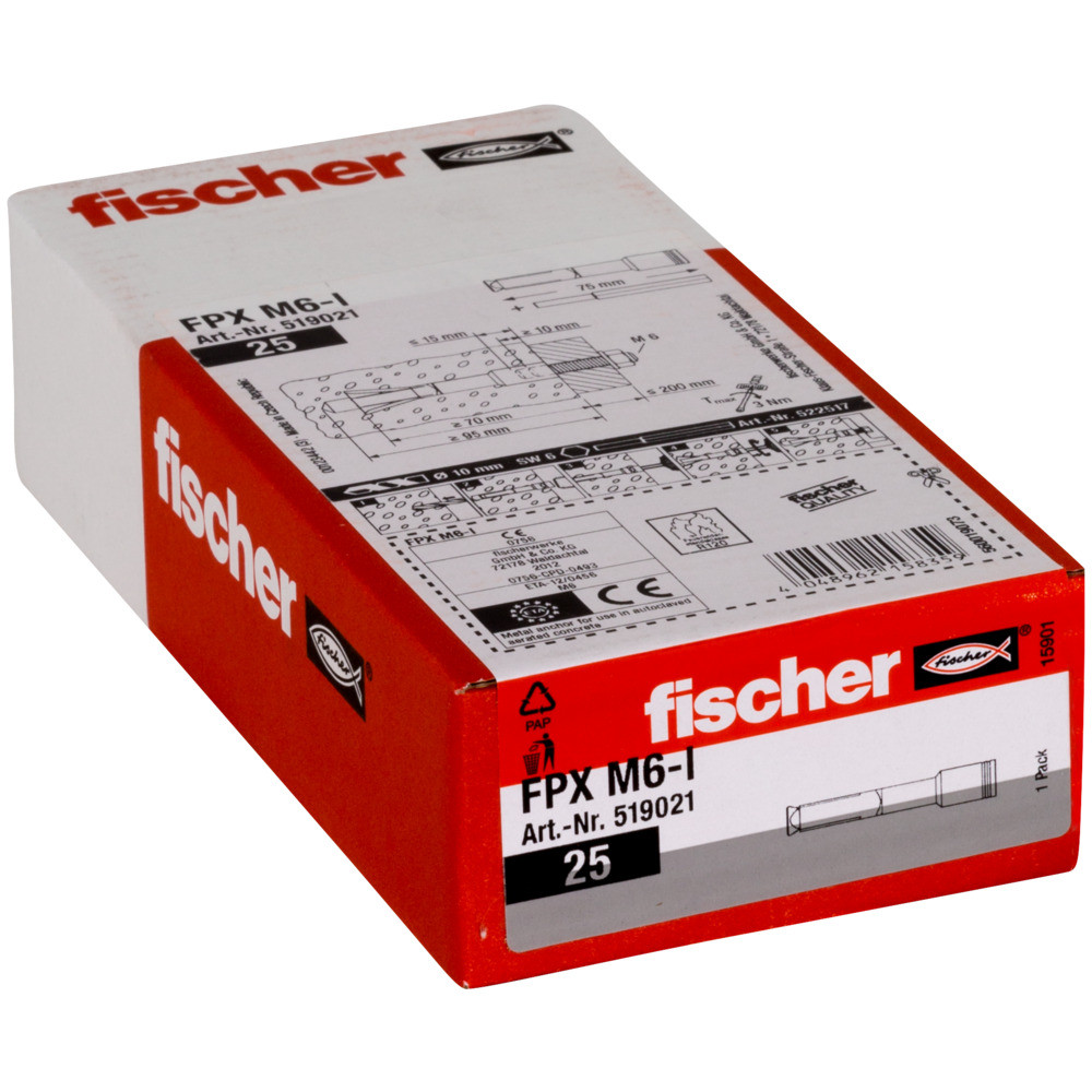 Fischer FPX M6 - I Aircrete Anchors