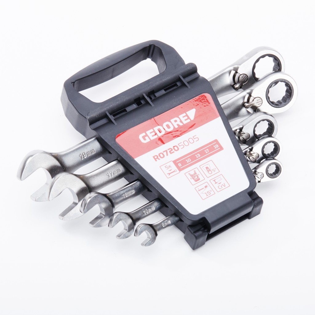 Gedore Ratchet Combi Spanner Set