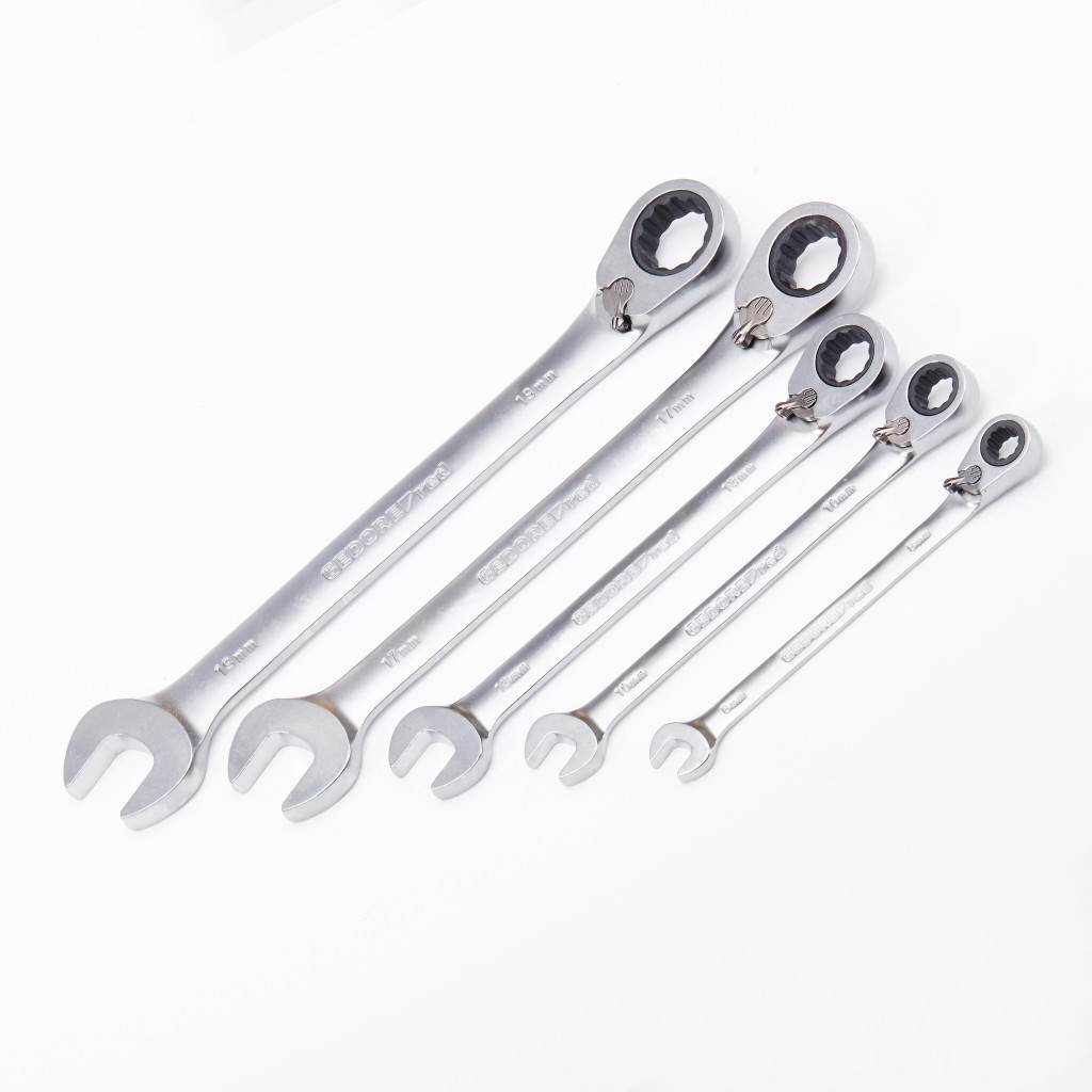 Gedore Ratchet Combi Spanner Set