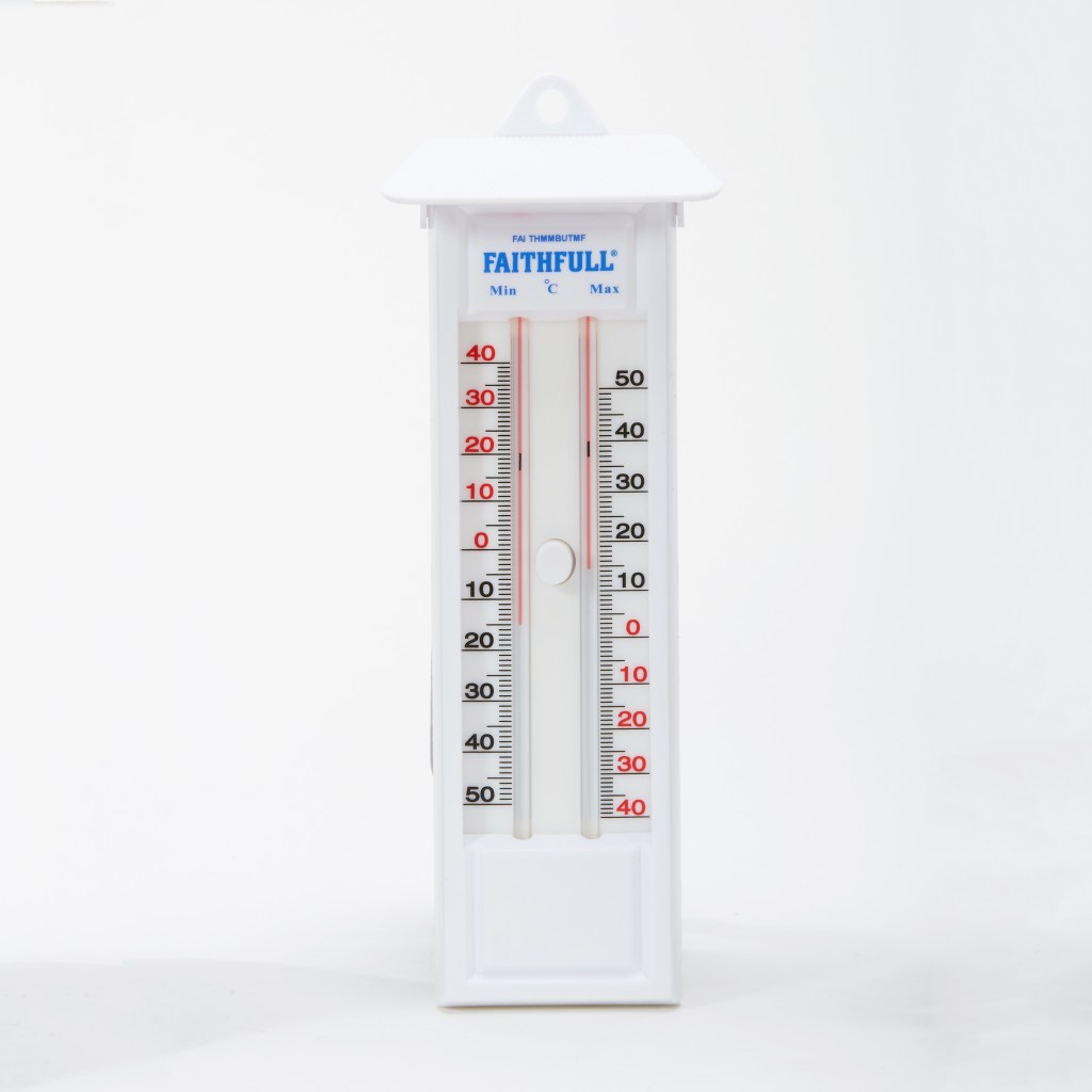 Faithfull FAITHMMBUTMF Thermometer Press Button Max-Min