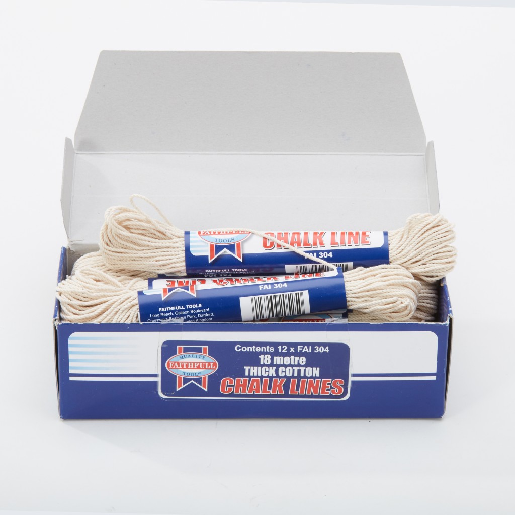 Faithfull 304 Cotton Chalk Line 18Mtr 12Pk