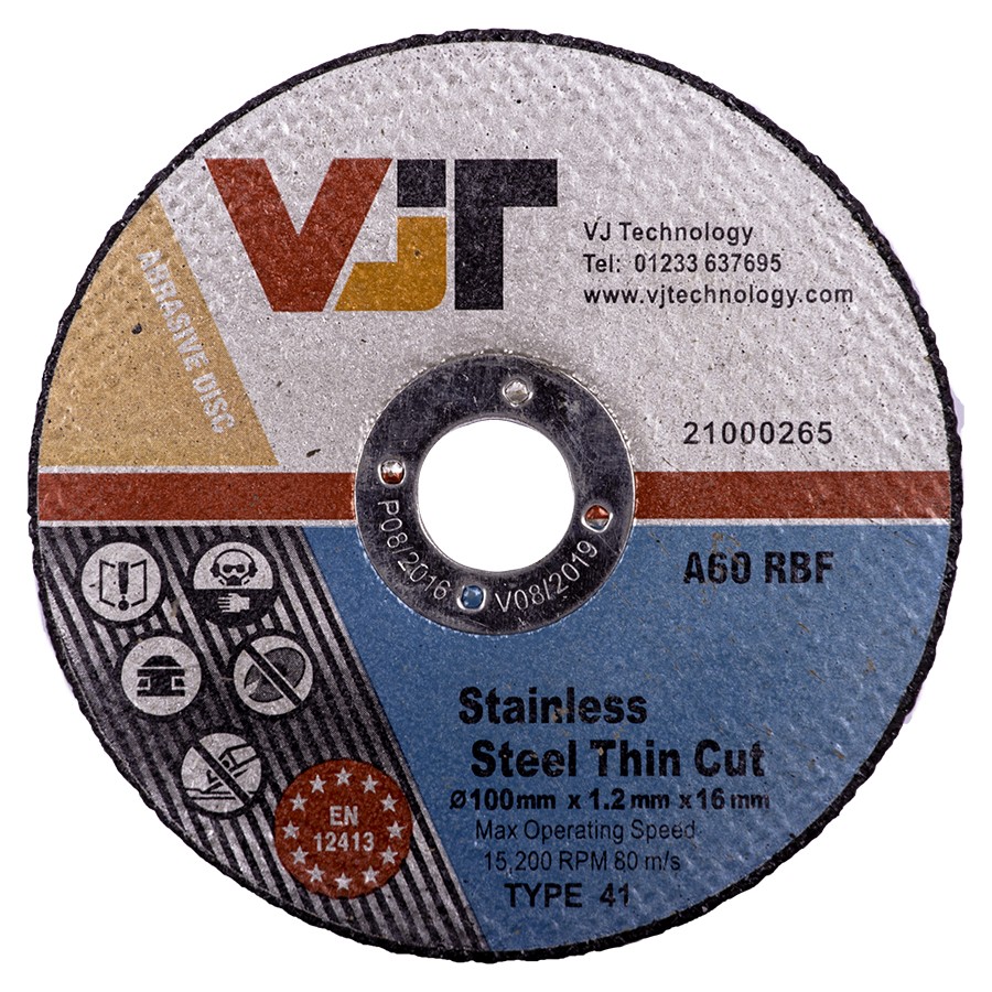 VJT Abrasive Discs Stainless Thin Cut