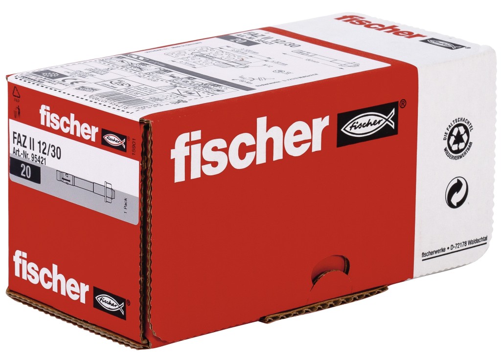 fischer FAZ II A4 Stainless Throughbolt