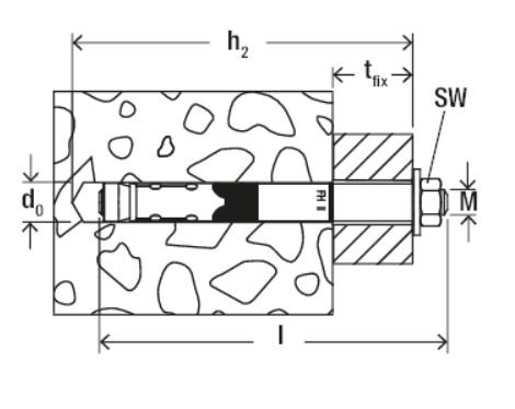 fischer FH II-B High Performance Anchor with Threaded Bolt