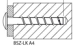 MKT BSZ-LK A4 Pan Head Concrete Screwbolt