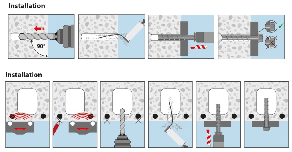 MKT BSZ-M BZP Internal Socket Concrete Screwbolt