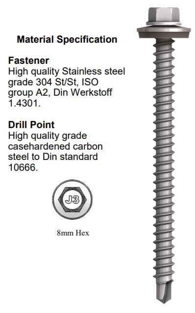 EJOT JT3-2-6.5 (Steel sections up to 2mm)