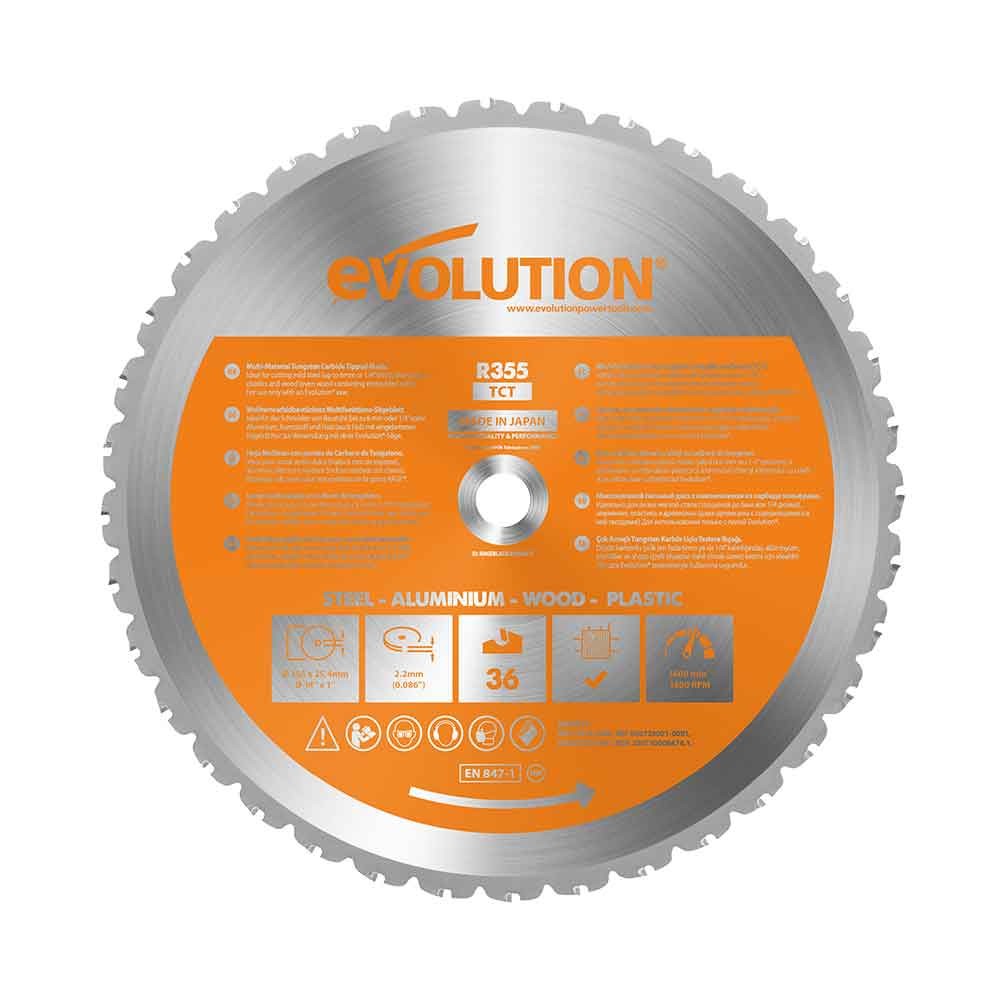 Evolution TCT Blade 355mm Multi-Purpose